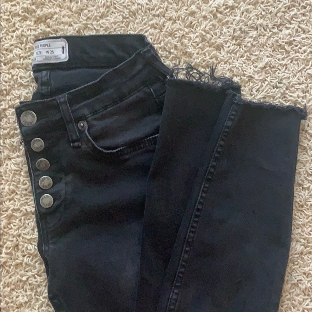 Free people black skinny jeans